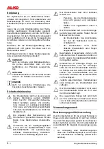 Предварительный просмотр 4 страницы AL-KO 112 478 Translation Of Original User Instructions