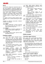 Предварительный просмотр 68 страницы AL-KO 112 478 Translation Of Original User Instructions