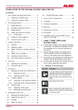 Preview for 17 page of AL-KO 112644 Operating Instructions Manual