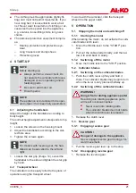 Preview for 21 page of AL-KO 112644 Operating Instructions Manual