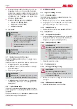 Preview for 69 page of AL-KO 112644 Operating Instructions Manual