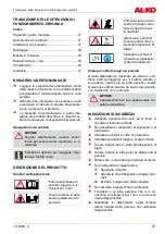 Preview for 37 page of AL-KO 112799 Operating Instructions Manual