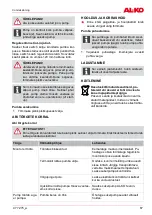 Предварительный просмотр 87 страницы AL-KO 113 036 Translation Of The Original Operating Instructions