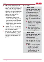 Preview for 19 page of AL-KO 113560 Translation Of The Original Instructions For Use