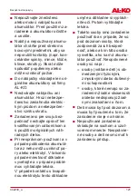 Preview for 121 page of AL-KO 113560 Translation Of The Original Instructions For Use