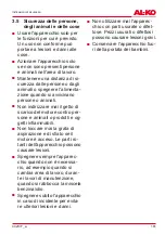 Preview for 161 page of AL-KO 113618 Translation Of The Original Instructions For Use