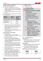 Preview for 189 page of AL-KO 113618 Translation Of The Original Instructions For Use