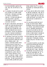 Preview for 303 page of AL-KO 113618 Translation Of The Original Instructions For Use