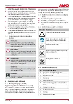 Preview for 159 page of AL-KO 113626 Translation Of The Original Instructions For Use