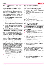 Preview for 87 page of AL-KO 130 933 Translation Of The Original Instructions For Use