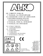 Предварительный просмотр 1 страницы AL-KO 16029 Owner'S Manual