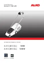 Предварительный просмотр 1 страницы AL-KO 32 E CL User Manual