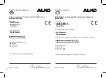 Preview for 54 page of AL-KO 352 681 Manual