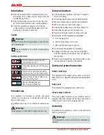 Preview for 10 page of AL-KO 38 VLB COMBI CARE User Manual