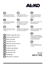 AL-KO AKS 1300 Operating Instructions Manual предпросмотр