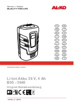 AL-KO B05-3640 Translation Of The Original Operating Instructions preview