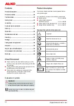 Preview for 22 page of AL-KO BC 330 MT Original Instructions For Use