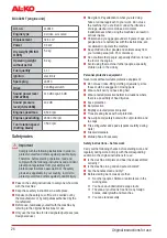 Preview for 26 page of AL-KO BC 330 MT Original Instructions For Use