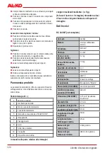 Preview for 120 page of AL-KO BC 330 MT Original Instructions For Use