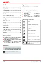 Preview for 136 page of AL-KO BC 330 MT Original Instructions For Use