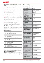 Preview for 232 page of AL-KO BC 330 MT Original Instructions For Use