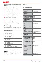 Preview for 270 page of AL-KO BC 330 MT Original Instructions For Use