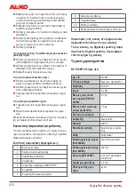 Preview for 476 page of AL-KO BC 330 MT Original Instructions For Use