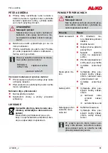 Предварительный просмотр 61 страницы AL-KO BM 660 III Translation Of The Original Operating Instructions