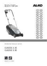 AL-KO Classic 3.2E Information Manuals Service предпросмотр