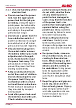 Preview for 33 page of AL-KO COMBI-CARE 36.8 E Comfort Translation Of The Original Instructions For Use