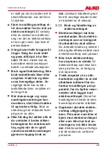 Preview for 289 page of AL-KO COMBI-CARE 36.8 E Comfort Translation Of The Original Instructions For Use