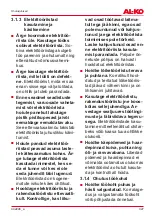 Preview for 327 page of AL-KO COMBI-CARE 36.8 E Comfort Translation Of The Original Instructions For Use