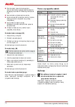 Предварительный просмотр 72 страницы AL-KO COMBI-CARE 38 E comfort Translation Of The Original Instructions For Use