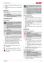 Preview for 9 page of AL-KO Comfort 38.4 Li Translation Of The Original Operating Instructions