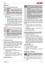 Preview for 101 page of AL-KO Comfort 38.4 Li Translation Of The Original Operating Instructions