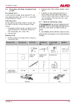 Preview for 157 page of AL-KO CS 1825 Translation Of The Original Instructions For Use