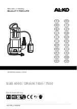 AL-KO DRAIN 7000 Instructions For Use Manual предпросмотр