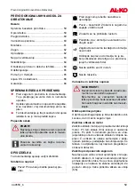 Preview for 59 page of AL-KO Easy Crush LH 2800 Instructions For Use Manual