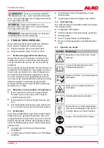 Preview for 9 page of AL-KO Easy Crush LH 2810 Instructions For Use Manual