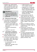 Preview for 197 page of AL-KO G4022012 Translation Of The Original Instructions For Use