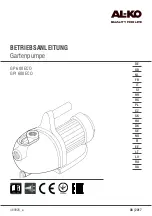 AL-KO GP 600 ECO Translation Of The Original Instructions For Use предпросмотр