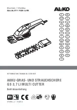 Preview for 1 page of AL-KO GS 3,7 Li Multi Cutter Instructions For Use Manual