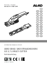 AL-KO GS 3,7 LI Instructions For Use Manual предпросмотр