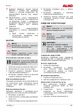 Предварительный просмотр 137 страницы AL-KO GT 36 LI Operating Instructions Manual