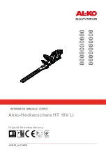 AL-KO HT 18V Li Operating Instructions Manual предпросмотр