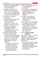 Preview for 371 page of AL-KO HT 2050 Translation Of The Original Instructions For Use