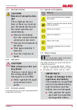 Preview for 35 page of AL-KO HT 4055 Translation Of The Original Instructions For Use