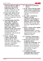 Preview for 177 page of AL-KO HT 4055 Translation Of The Original Instructions For Use