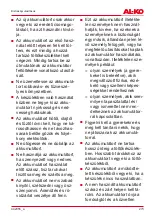 Preview for 273 page of AL-KO HT 4055 Translation Of The Original Instructions For Use