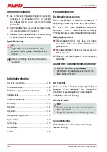 Preview for 122 page of AL-KO HT 600 FLEXIBLE CUT Instruction Manual